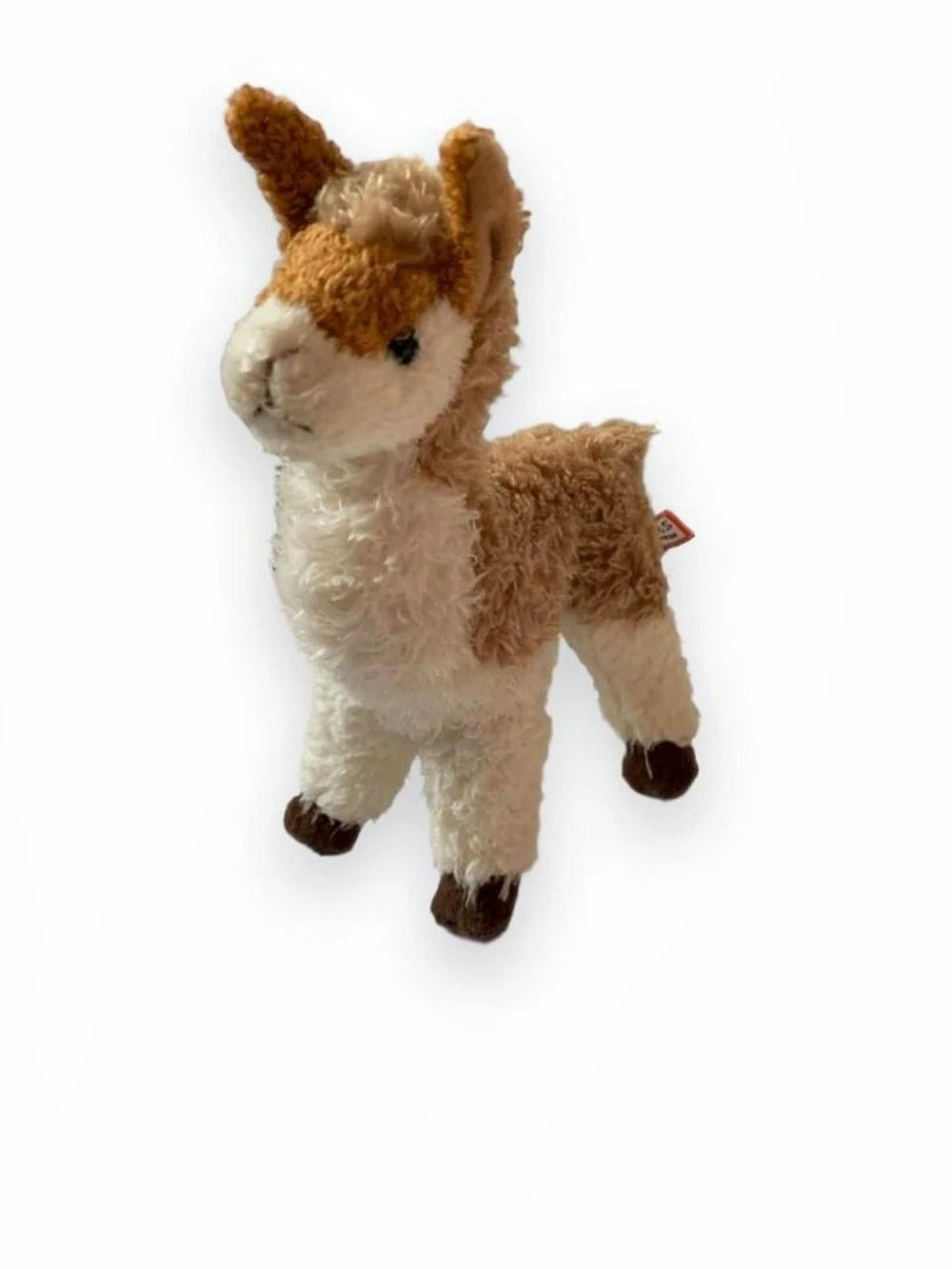 Douglas Cuddle Toy Lena Llama Plush RETIRED Shaggy Brown White 2014 Toy